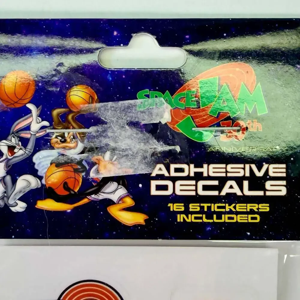 Space Jam 30th Anniversary Adhesive Decals 16-Sticker Sheet